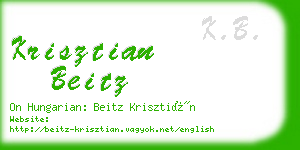 krisztian beitz business card